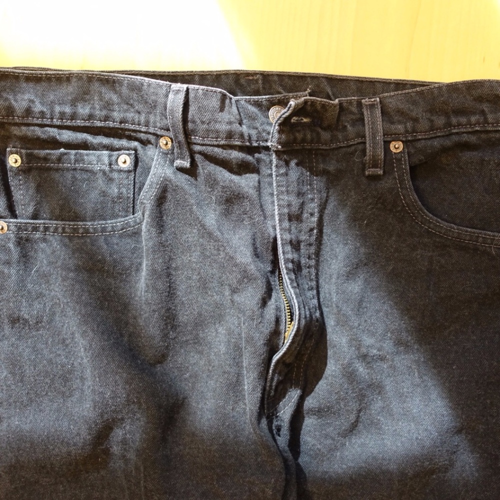 Vintage made in USA black Levi's 505 jeans